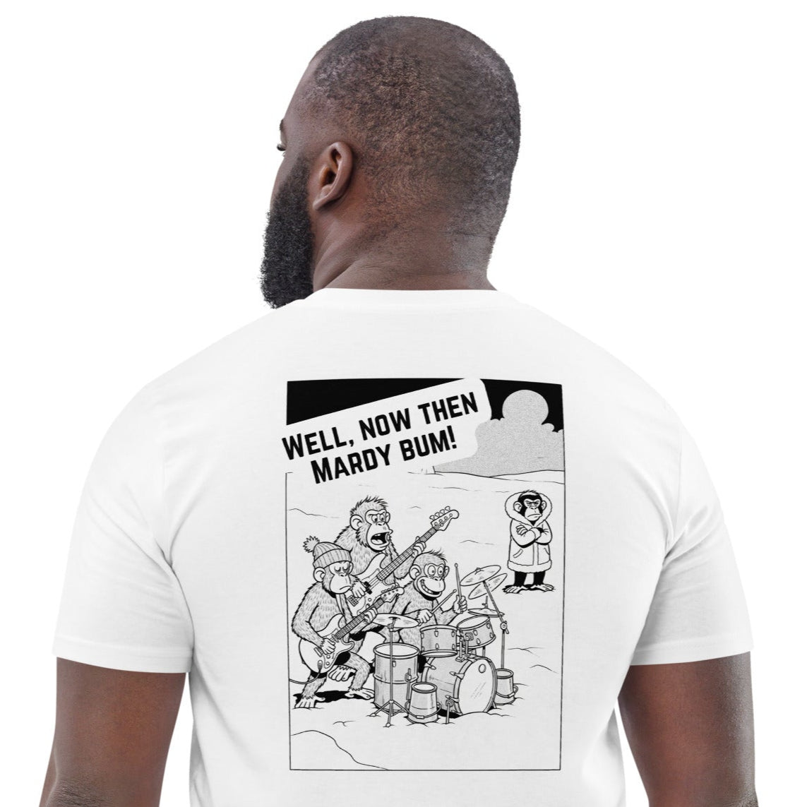 Monkeys in the Arctic t-shirt back view